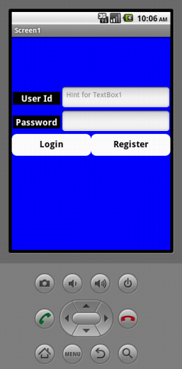 MIT App Inventor registration and login system in android app using PHP and MySql