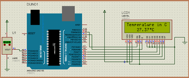 arduino based digital thermometer