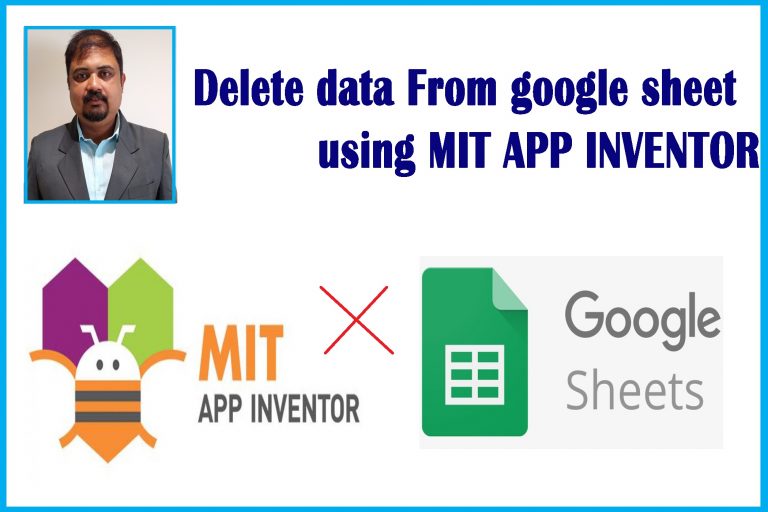 Delete data from google sheet using mit app inventor