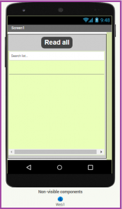 Read data from google sheet using MIT APP INVENTOR